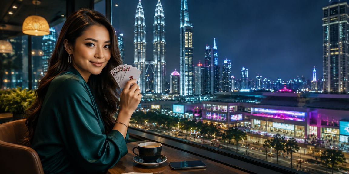 Pemain poker di Kuala Lumpur menikmati suasana kasino
